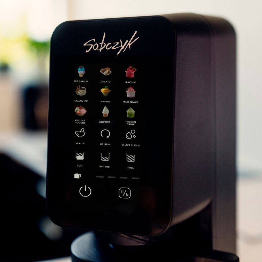 Sobczyk 12-in-1 Eismaschine 600W 1,5 L, Schwarz