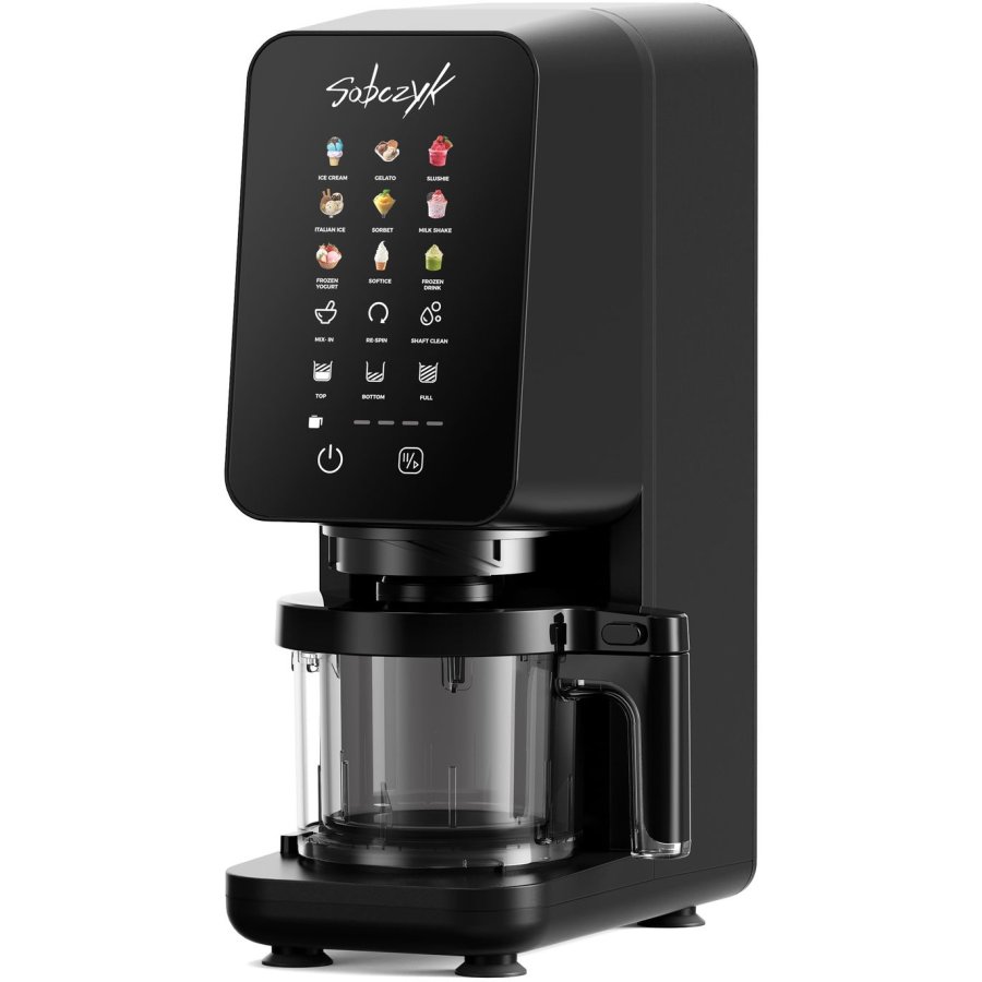 Sobczyk 12-in-1 Eismaschine 600W 1,5 L, Schwarz