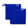 Nicolas Vahe Neat Topflappen 2er Set 22,5x22,5 cm, Blau