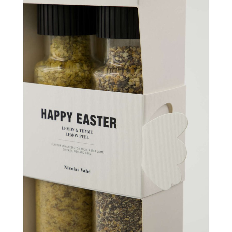 Nicolas Vahé Happy Easter Gaveske Salt & Peber, Lemon/Thyme & Pepper With Lemon