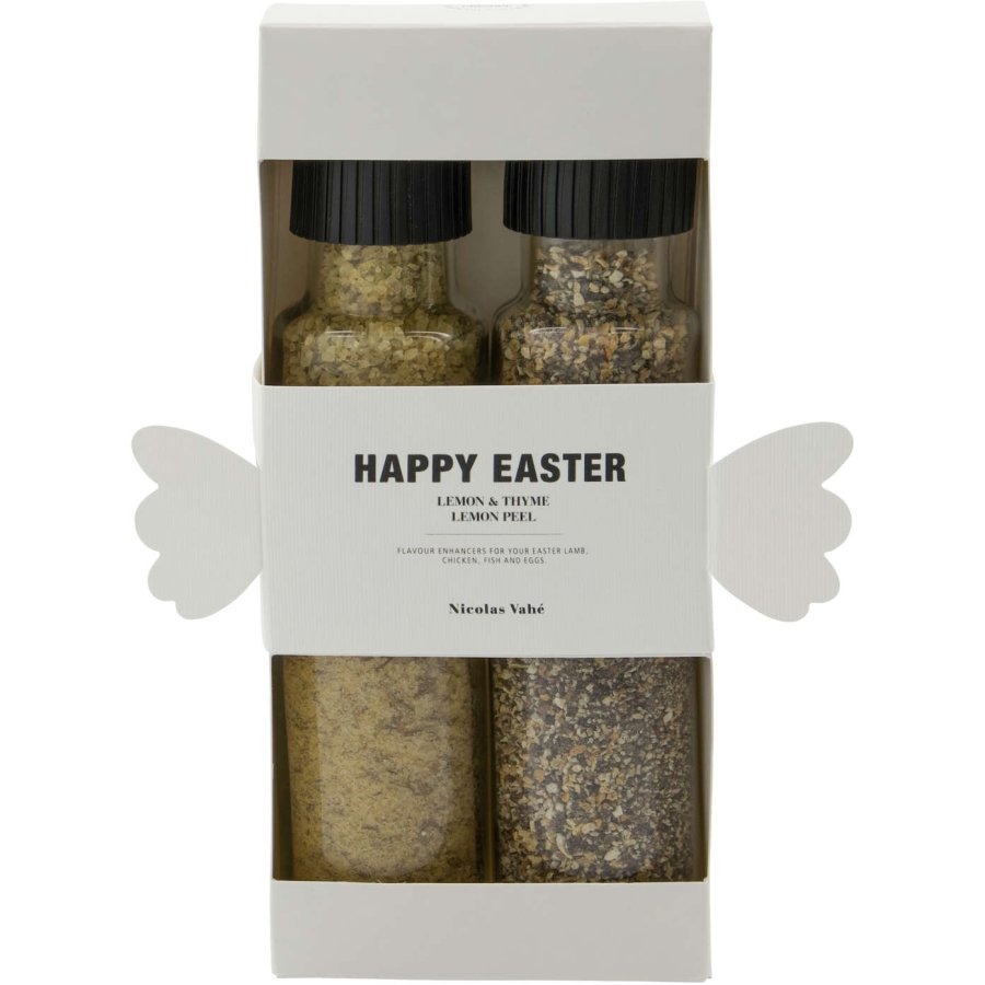 Nicolas Vahé Happy Easter Gaveske Salt & Peber, Lemon/Thyme & Pepper With Lemon
