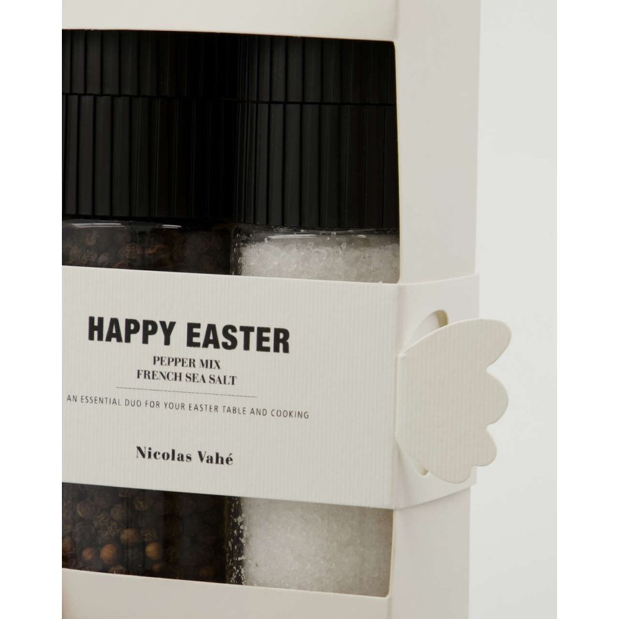 Nicolas Vahé Happy Easter Gaveske Salt & Peber, French Sea Salt & Pepper Mix