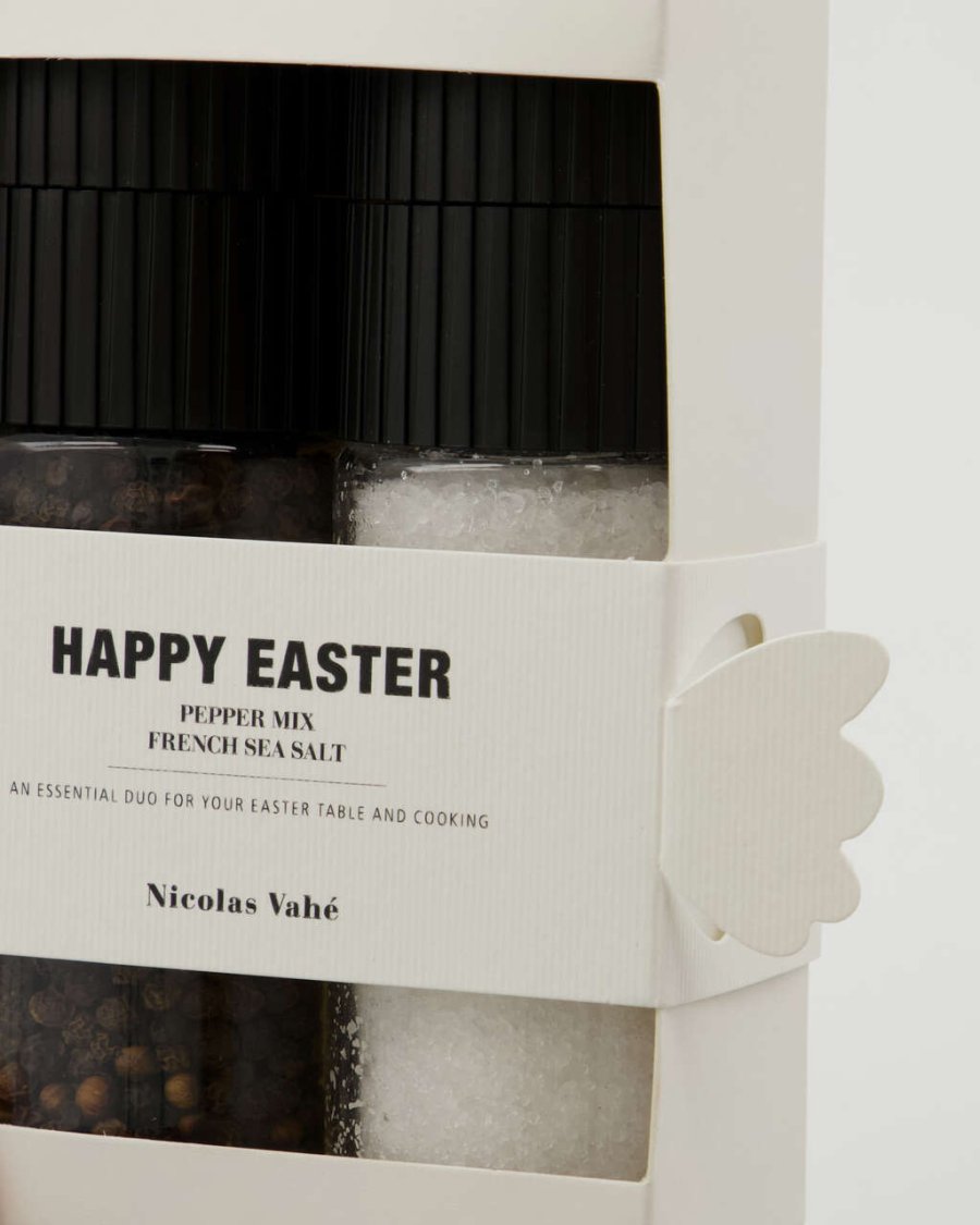 Nicolas Vahé Happy Easter Gaveske Salt & Peber, French Sea Salt & Pepper Mix
