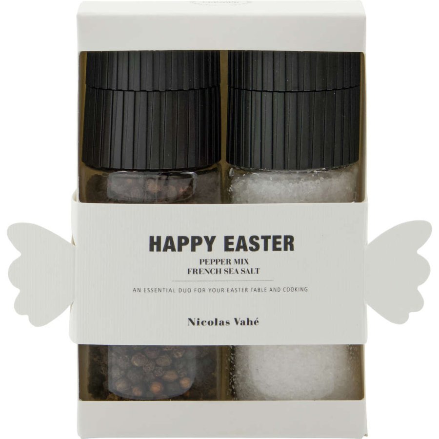 Nicolas Vahé Happy Easter Gaveske Salt & Peber, French Sea Salt & Pepper Mix