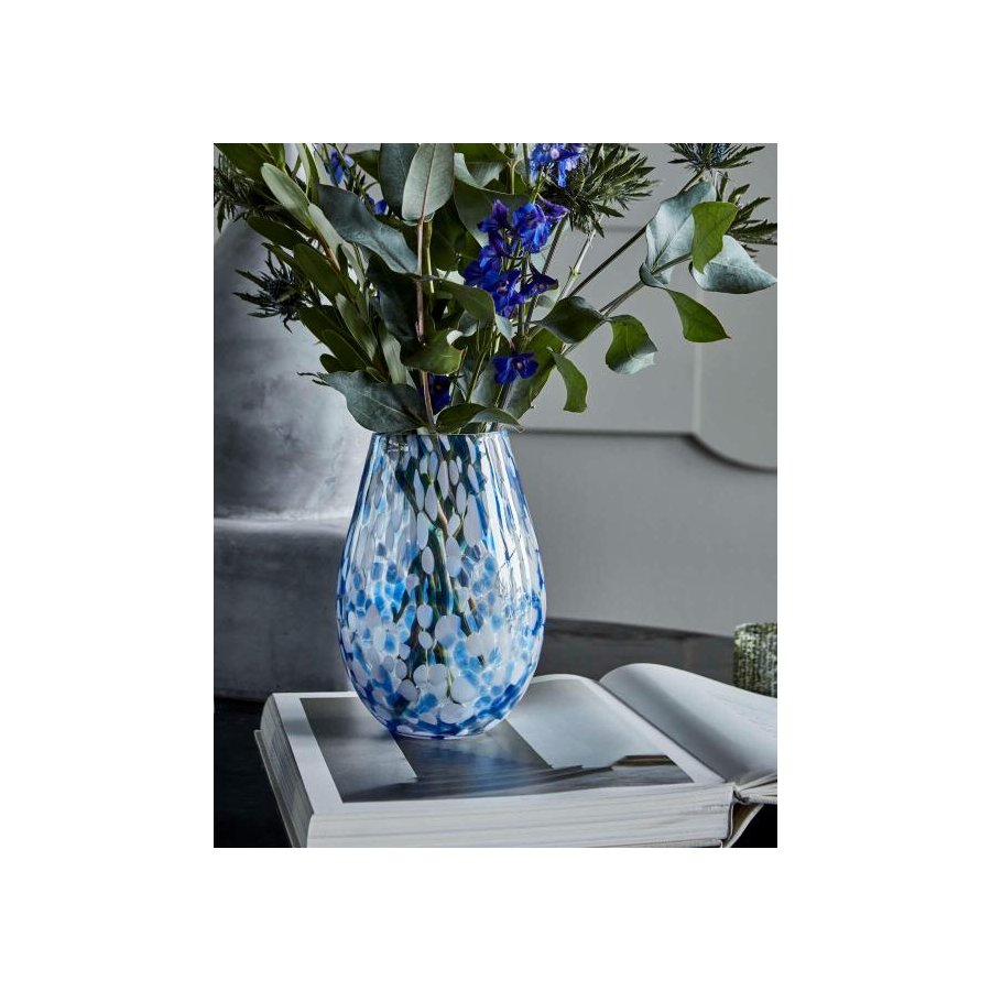 House Doctor Mote Vase H24,5 cm, Blau