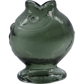 House Doctor Fish Vase H17,5 cm, Rauch/Grau