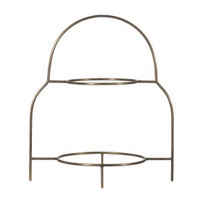 House Doctor Sana Tallerkenopsats H37 cm, Antik Messingfinish