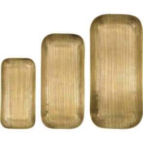 House Doctor Plato Tablett 3er Set, Golden