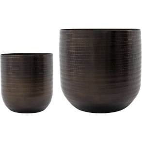 House Doctor Irene Krug 2er Set, Antikbraun