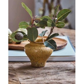 House Doctor Kolo Vase H8,5 cm, Mustard