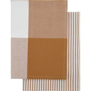 House Doctor Cook Viskestykke 2 stk. 75x55 cm, Camel