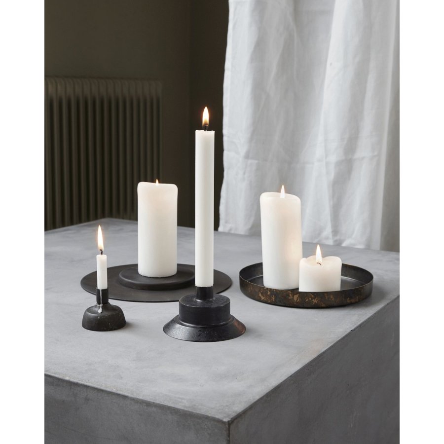 House Doctor Lid Lysestage H5,5 cm, Antik Messing