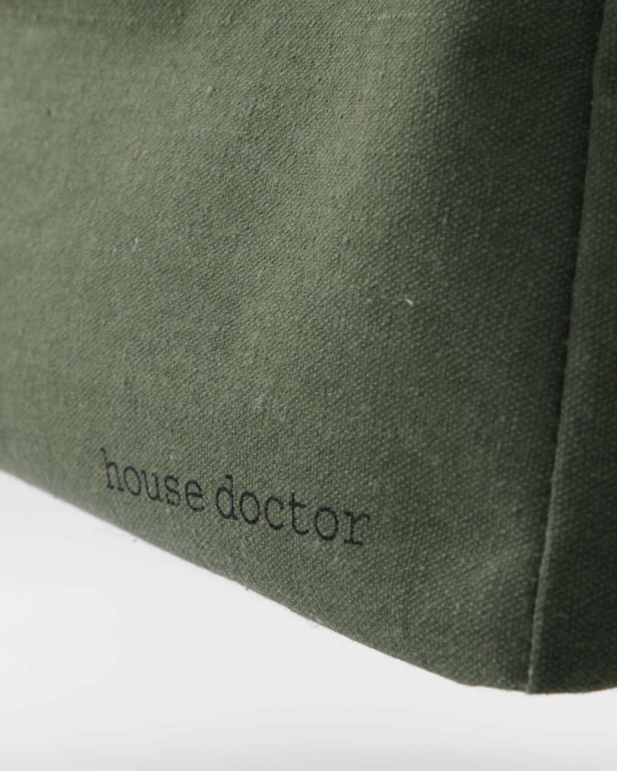 House Doctor Canva Aufbewahrungskorb 27x35 cm, Grün