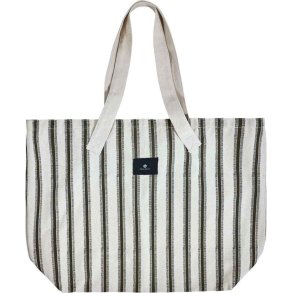 House Doctor Canva Tasche 45x65 cm, Cremewei/Schwarz