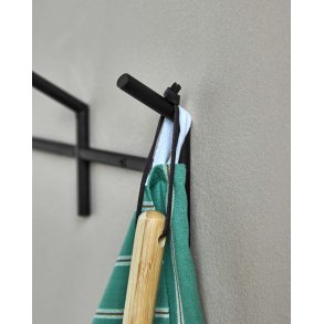House Doctor Paro Knager 4 stk. 7,8 cm, Sort