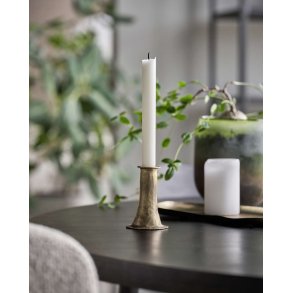 House Doctor Ticca Lysestage H9 cm, Antik Guld