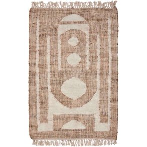 House Doctor Rostro Teppich 90x150 cm, Jute/Gebrochenes Wei