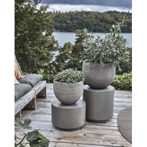 House Doctor Brave Urtepotte 2 stk, Cement