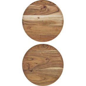 House Doctor Wood Tablett 2er Set 25 cm, Akazie