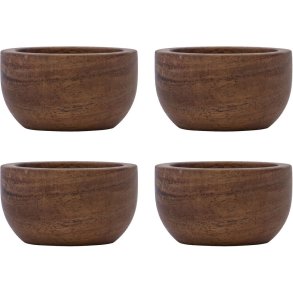 House Doctor Wood Eierbecher 4er Set H3 cm, Akazie