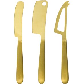 House Doctor Cheese Ksemesser-Set 3er Set, Golden