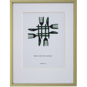 House Doctor Dinner Wandkunst 23x30 cm, Grn