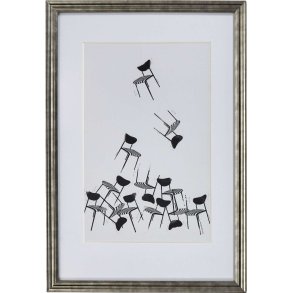 House Doctor Inco Wandkunst 40x60 cm, Schwarz