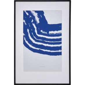 House Doctor Brush Wandkunst 40x60 cm, Dunkelblau