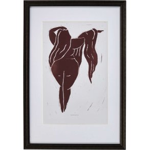 House Doctor Lady Wandkunst 40x60 cm, Bordeaux