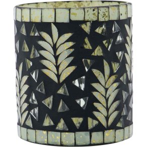 House Doctor Palm Teelichthalter H10 cm, Schwarz