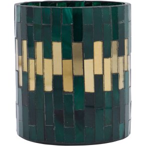 House Doctor Shine Teelichthalter H10 cm, Grün