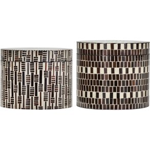 House Doctor Lango Aufbewahrungsbox 2er Set, Braun