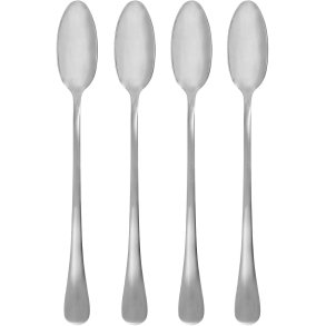 House Doctor Brush Langer Lffel 4er Set, Silbernes Finish