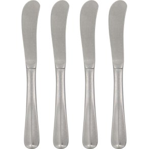 House Doctor Mora Buttermesser 4er Set, Silbernes Finish