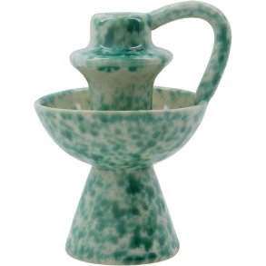 House Doctor Diva Lysestage H14 cm, Grøn