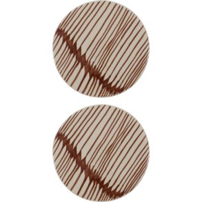 House Doctor Diva Servierbrett 2er Set 15 cm, Braun