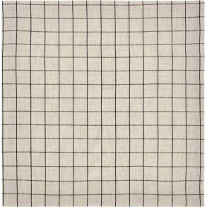 House Doctor Join Tischdecke 150x150 cm, Schwarz/Gebrochenes Wei