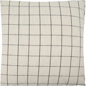House Doctor Join Kissenbezug 50x50 cm, Cremewei/Schwarz