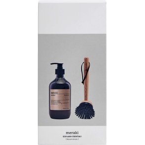 Meraki Gaveæske m. Opvaskemiddel & Opvaskebørste, Blossom Breeze
