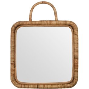 Meraki Baki Spiegel 28x28 cm, Rattan