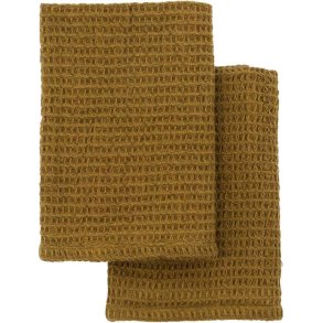 Meraki Opvaskeklud 2 stk. 30x30 cm, Mrk Oliven