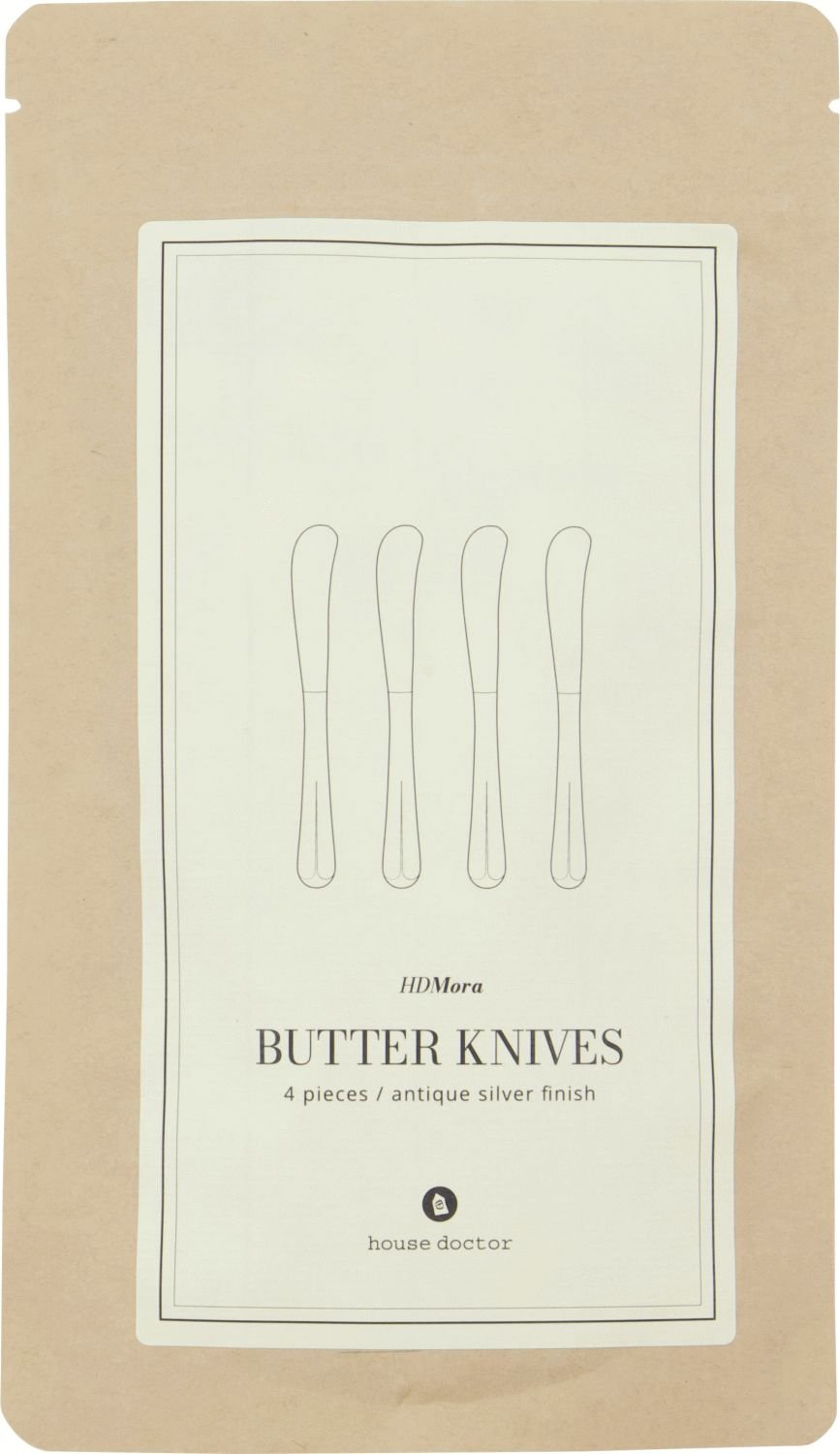 House Doctor Mora Sm�rekniv 4 stk, S�lvfinish