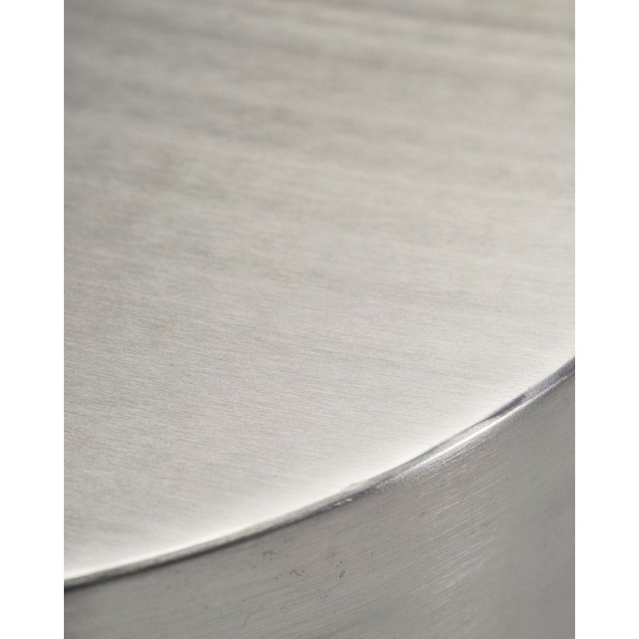 House Doctor Step Couchtisch �50 cm, Oberfl&auml;che Aus Geb&uuml;rstetem Silber