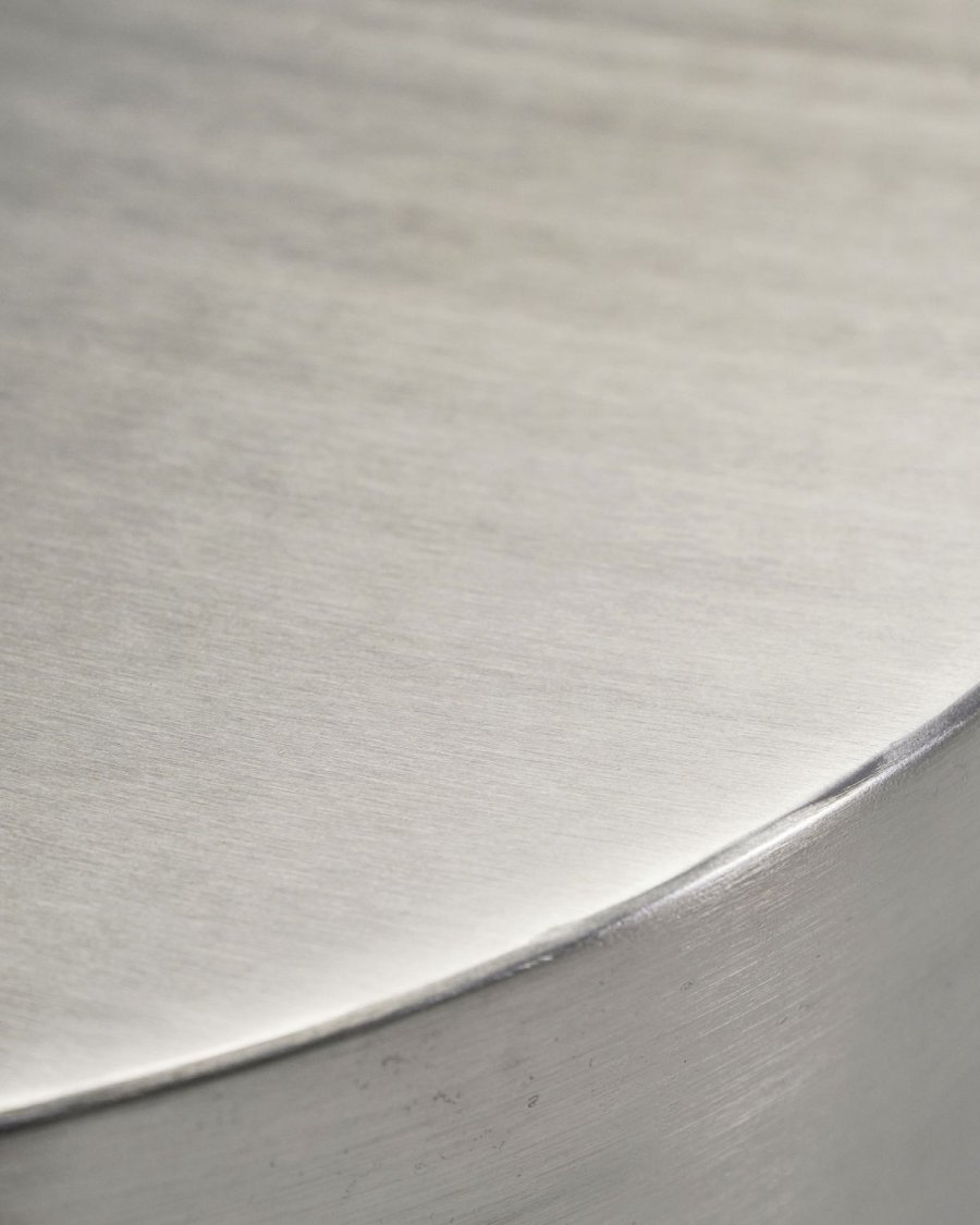 House Doctor Step Couchtisch �50 cm, Oberfl&auml;che Aus Geb&uuml;rstetem Silber