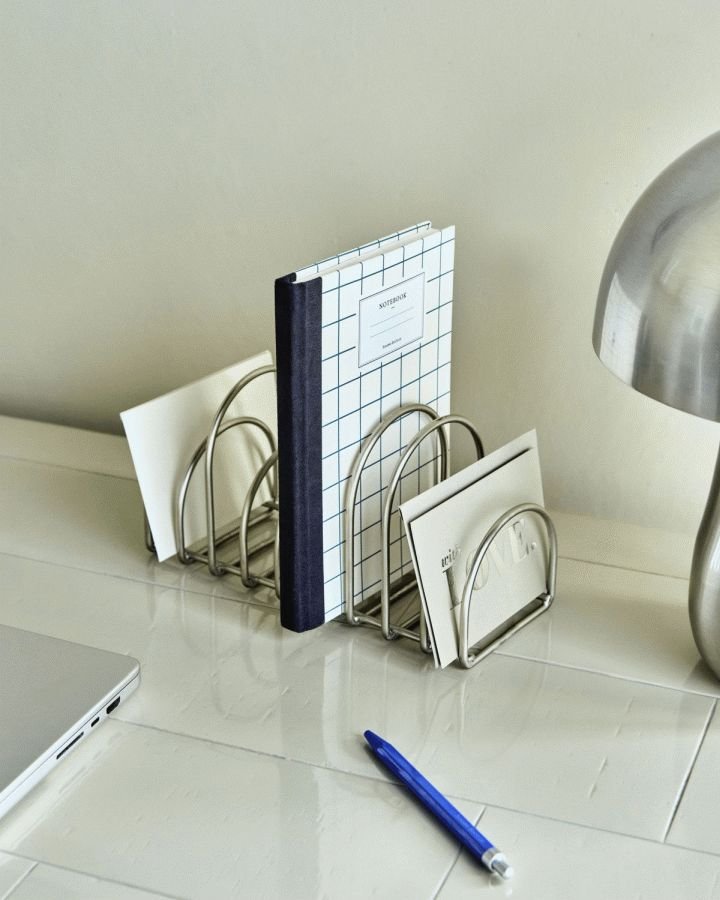 House Doctor Pampi Organisator 24x12,5 cm, B�rstet S�lv