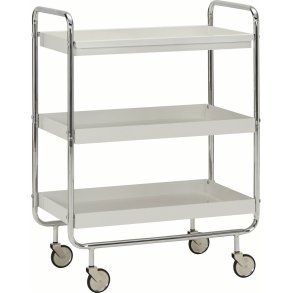 House Doctor Roll Trolley 85x62 cm, Silberfarbenes Finish