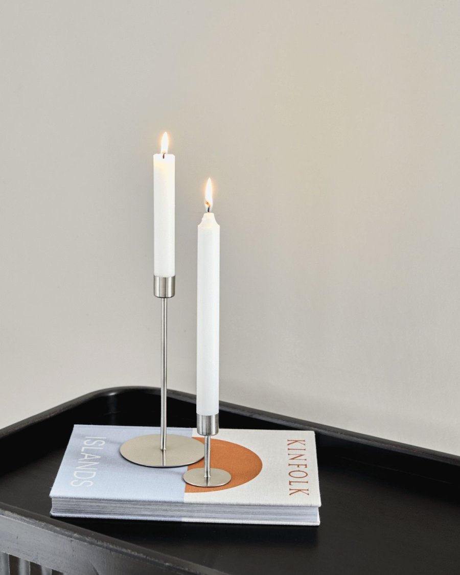 House Doctor Anit Lysestage H7 cm, S�lvfinish