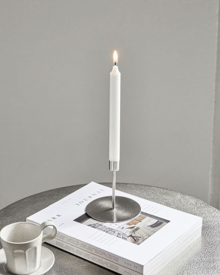 House Doctor Anit Lysestage H12 cm, S�lvfinish