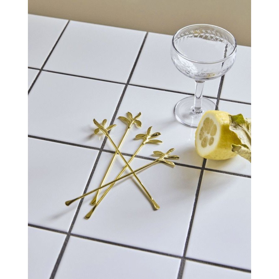 House Doctor Serve R�repinde 4 stk. 19 cm, Antik Guld