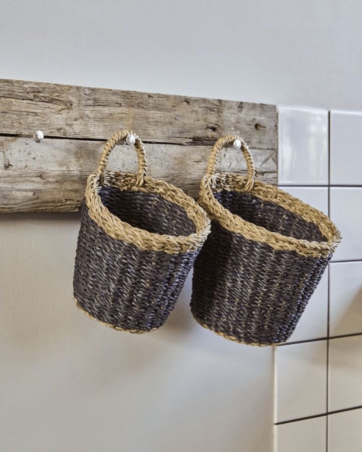 House Doctor Here Kurv 2 stk, Blomme/S�gr�s